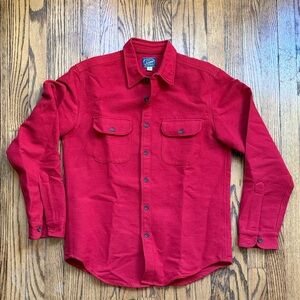 J. Crew Red Chamois Button Down Shirt